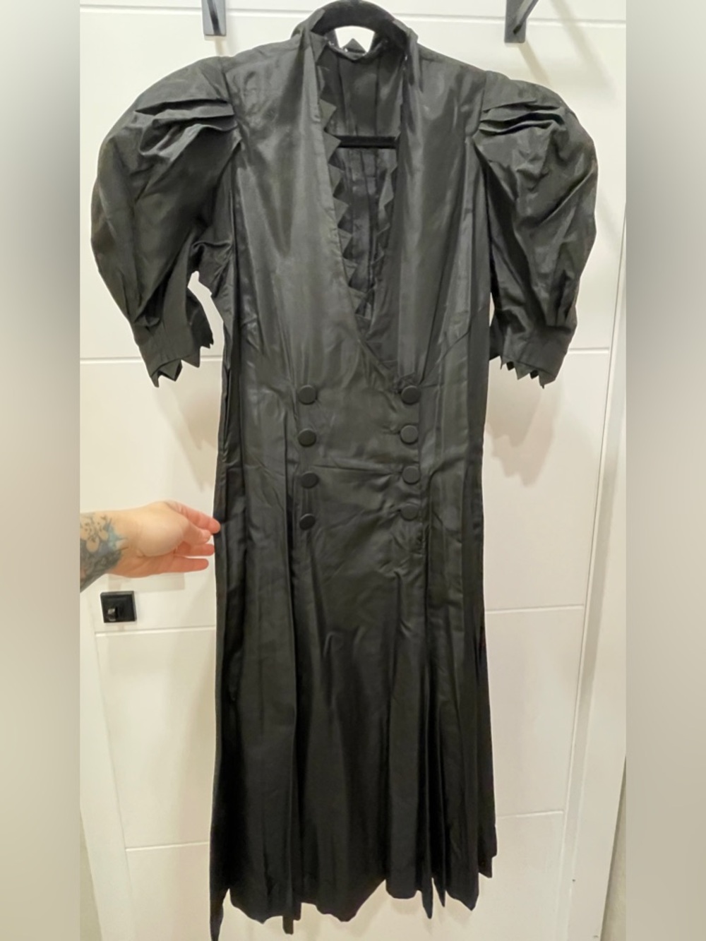 Antique Silk Organza Dress, XS